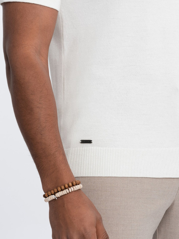 Ombre Clothing Polo da uomo crema Abbigliamento Ombre