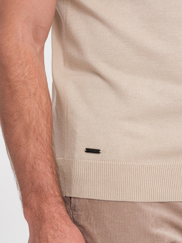 Ombre Clothing Polo uomo beige Abbigliamento Ombre