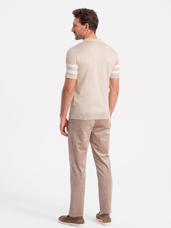 Ombre Clothing Polo uomo beige Abbigliamento Ombre
