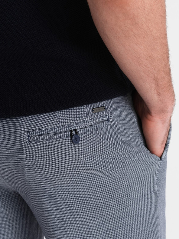 Ombre Clothing Pantaloncini in denim da uomo blu scuro Ombre Clothing