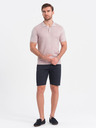 Ombre Clothing Pantaloncini da uomo blu scuro con tasche Ombre Clothing