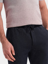 Ombre Clothing Pantaloncini da uomo blu scuro con tasche Ombre Clothing