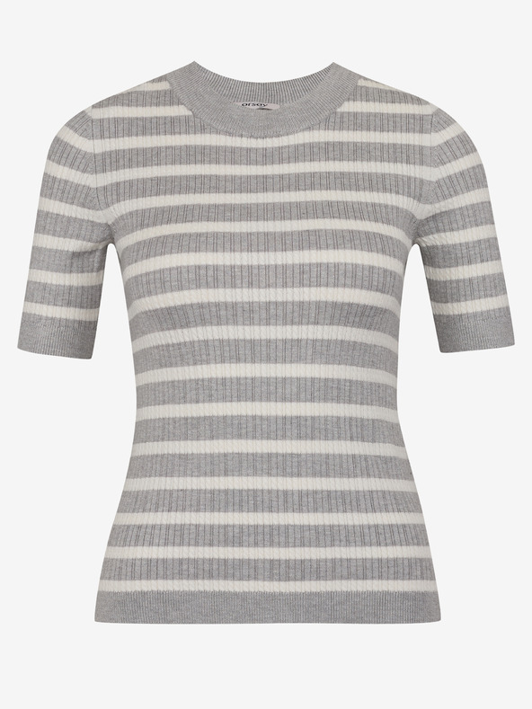 Orsay Top da donna a righe grigio chiaro ORSAY
