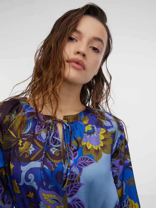 Orsay ORSAY midi in raso fantasia donna blu