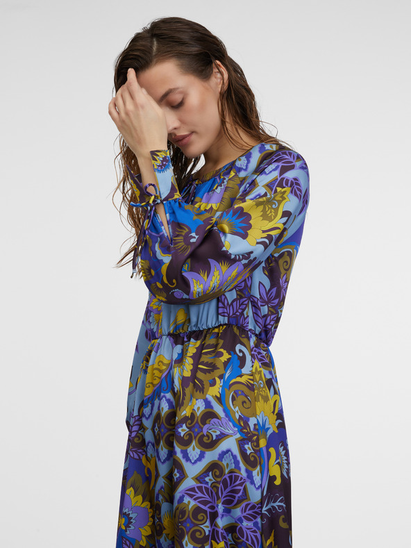 Orsay ORSAY midi in raso fantasia donna blu