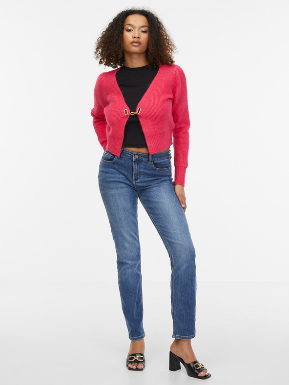 Orsay Cardigan donna rosa in misto lana ORSAY