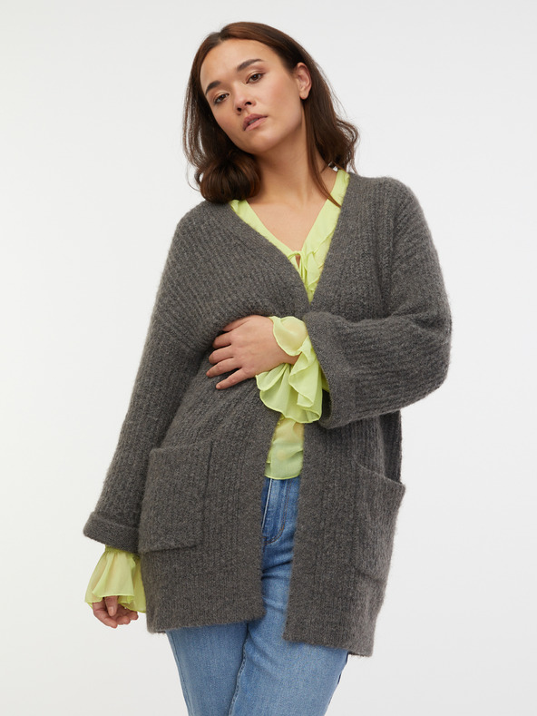Orsay Cardigan oversize da donna grigio scuro ORSAY
