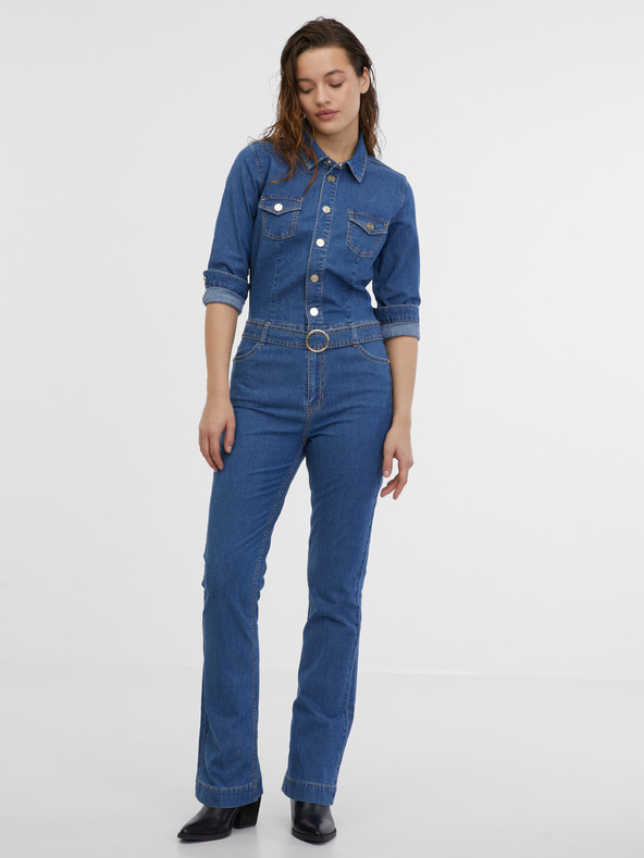 Orsay Tuta da donna blu in denim ORSAY