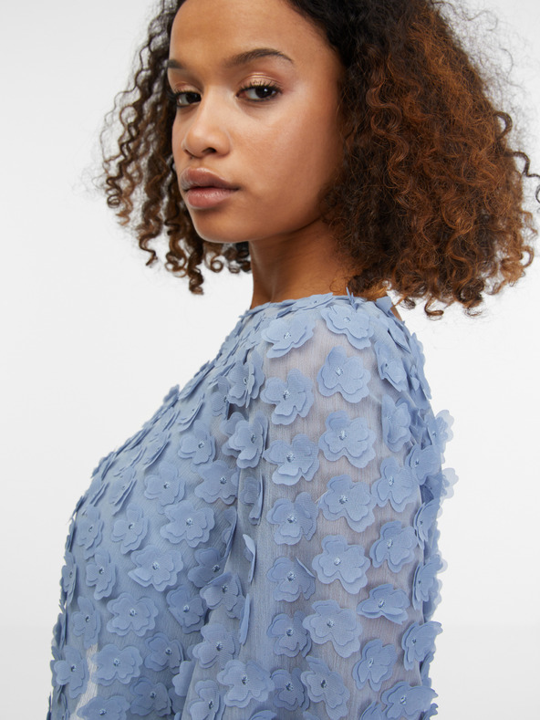 Orsay Camicetta floreale da donna azzurra ORSAY