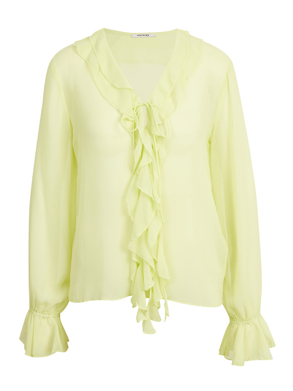 Orsay ORSAY Camicetta da donna verde chiaro con ruches