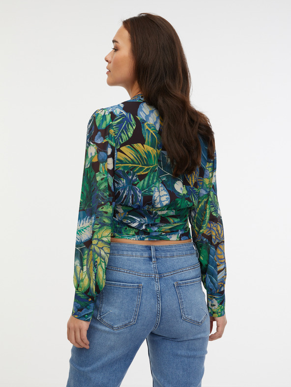 Orsay Camicetta fantasia da donna verde ORSAY