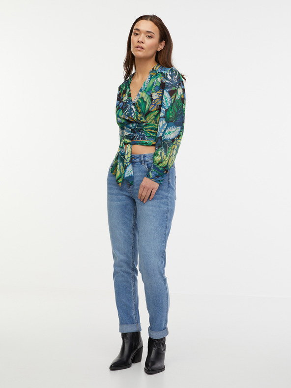 Orsay Camicetta fantasia da donna verde ORSAY