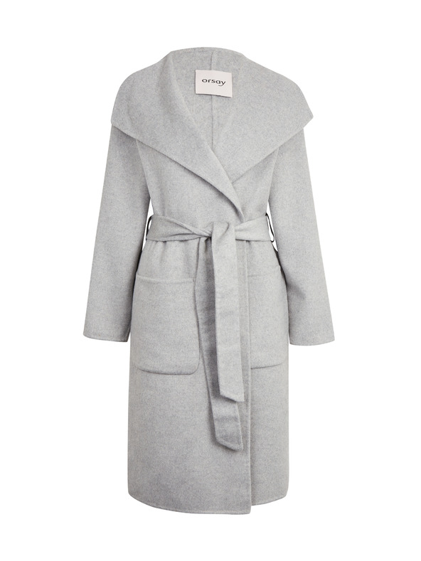 Orsay Cappotto donna grigio chiaro in misto lana ORSAY