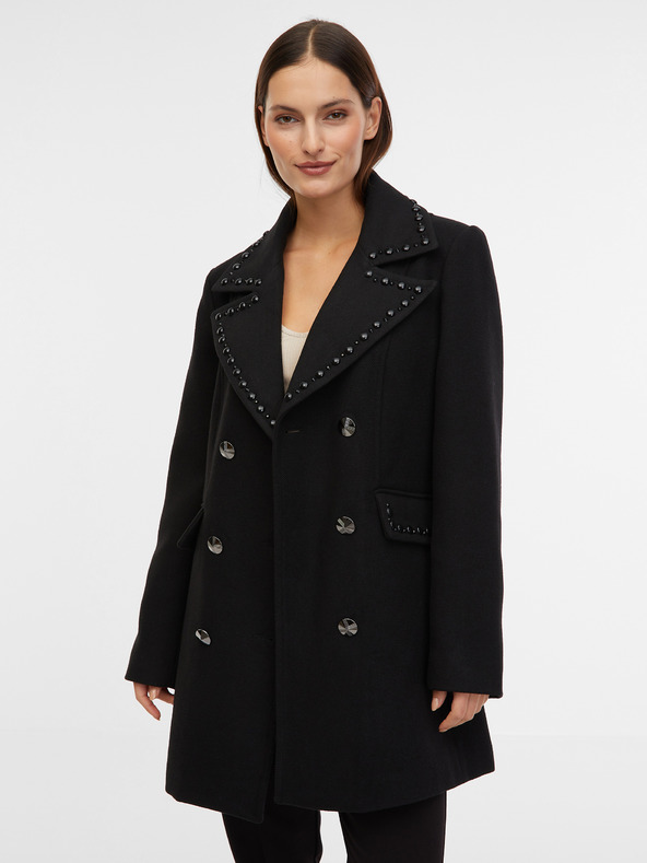 Orsay Cappotto nero da donna in misto lana ORSAY