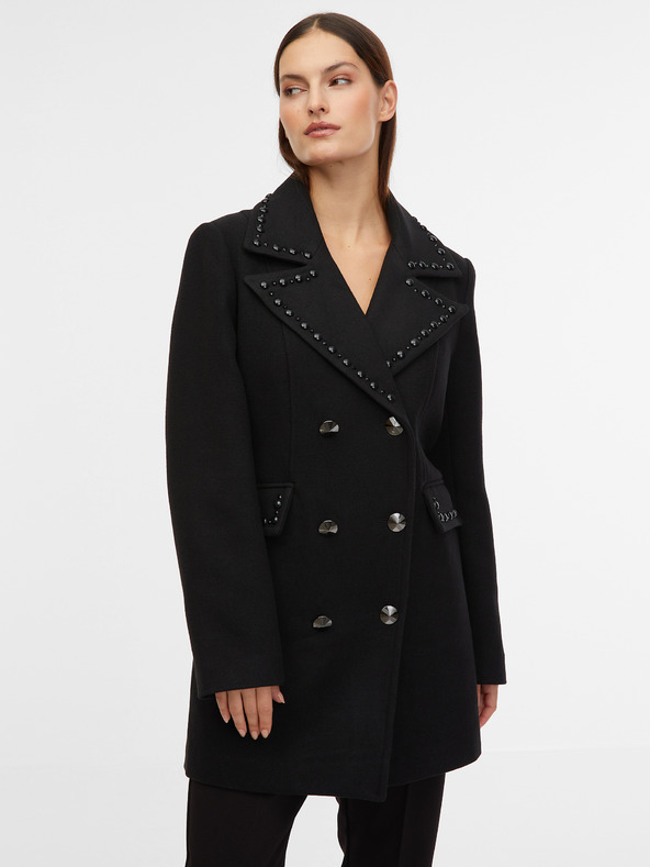 Orsay Cappotto nero da donna in misto lana ORSAY