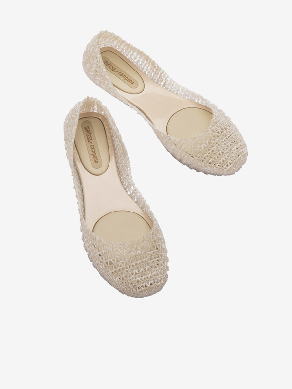 Melissa Melissa Campana Papel Brushed Ballerinas Crema Donna