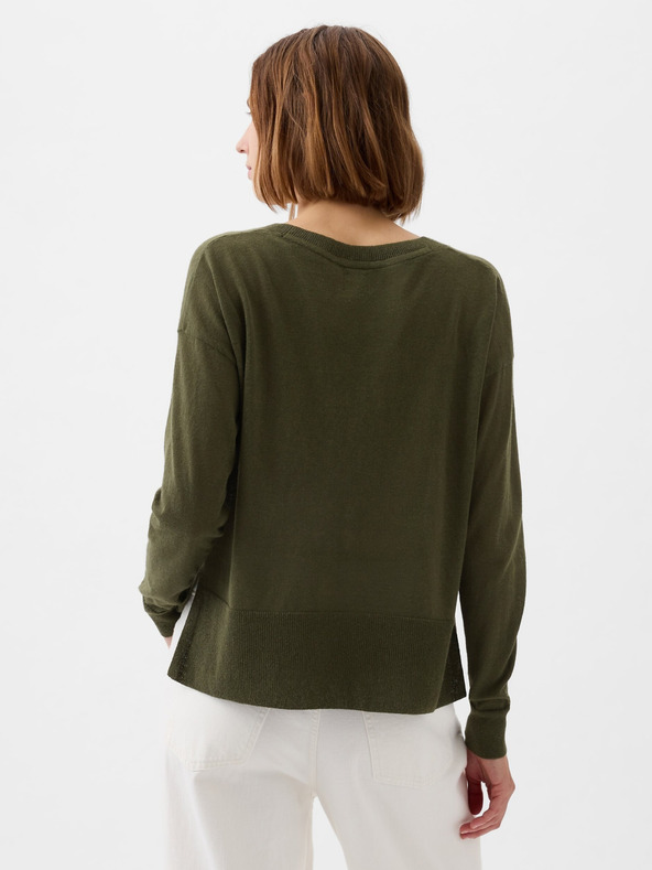 GAP Linen sweater with slits GAP
