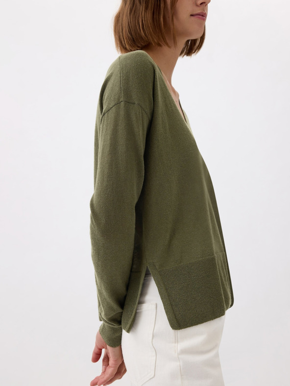 GAP Linen sweater with slits GAP