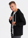 Ombre Clothing Felpa nera con cappuccio da uomo Ombre Clothing