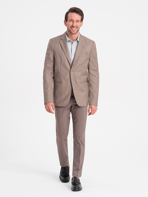Ombre Clothing Blazer beige da uomo Ombre Clothing