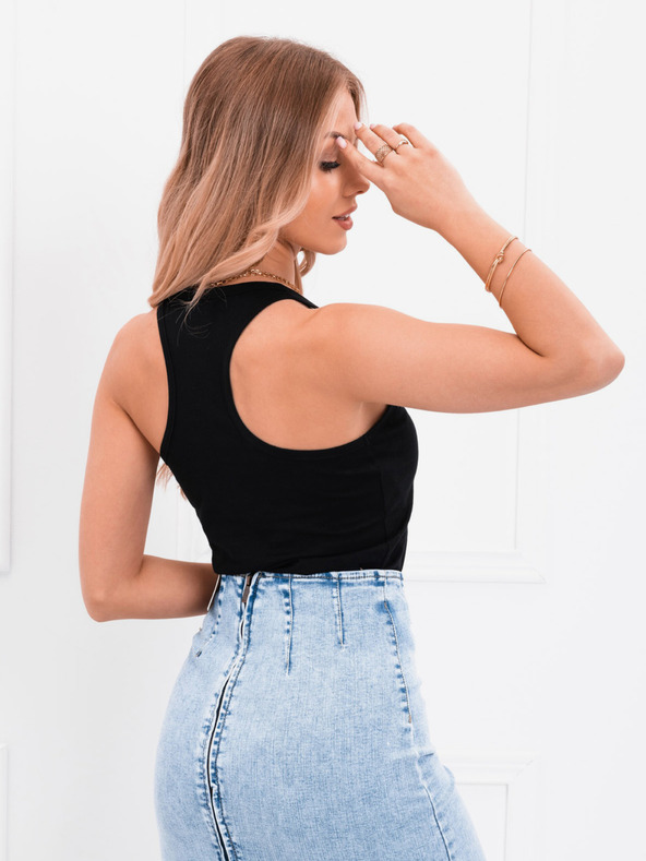 Edoti Canotta basic nera da donna Edoti