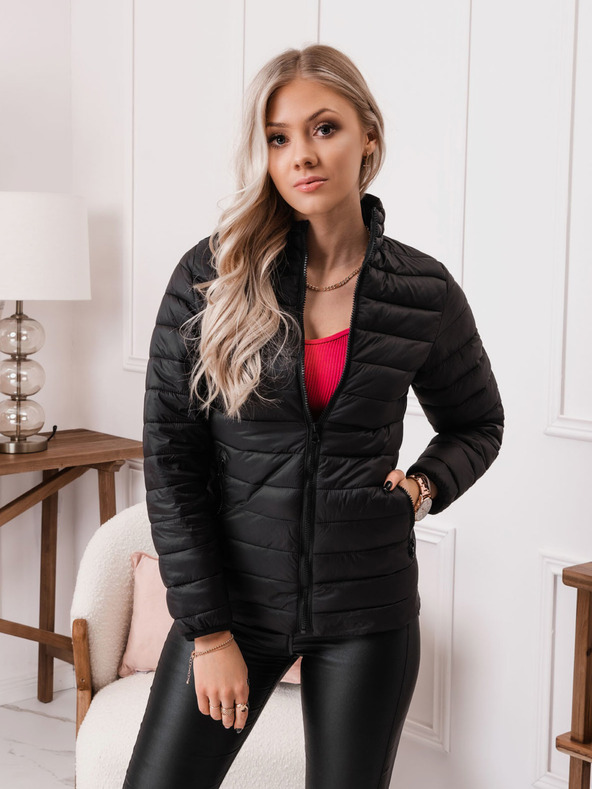 Edoti Giacca trapuntata leggera nera da donna Edoti