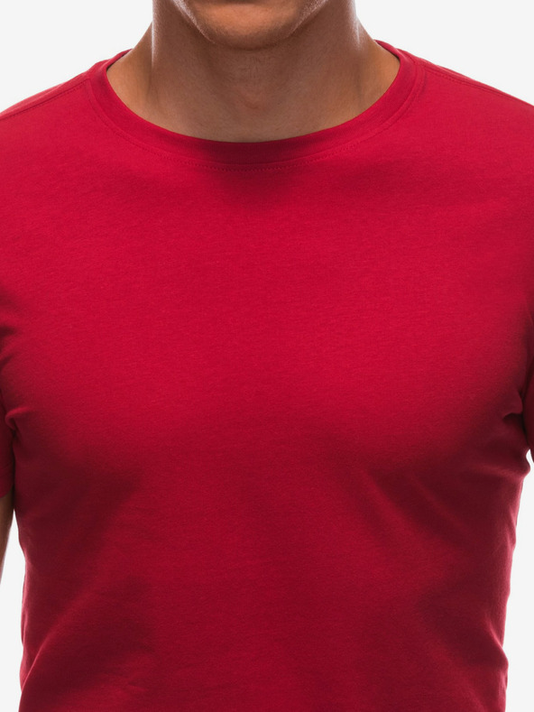 Edoti Maglietta basic da uomo rossa Edoti