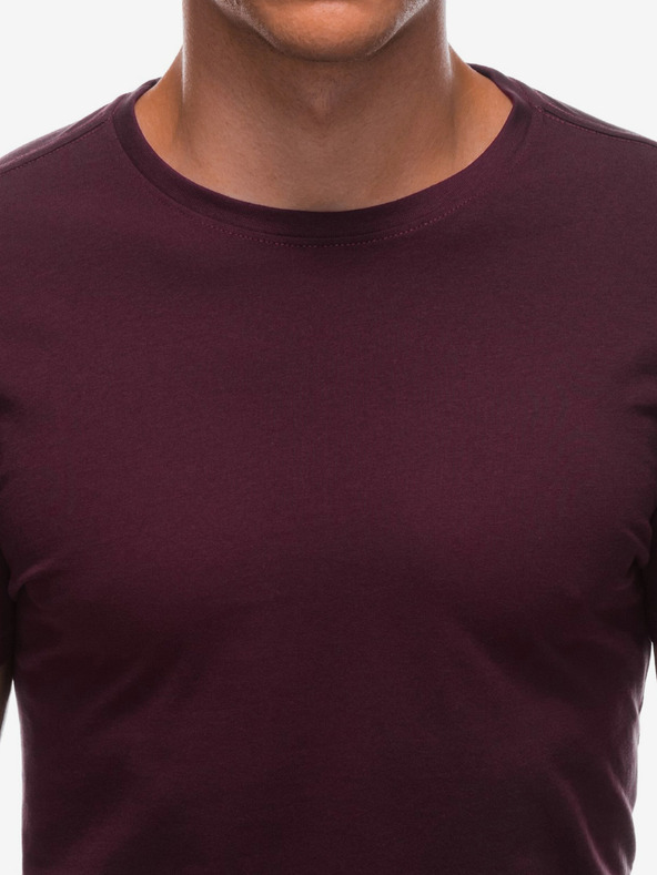 Edoti Camicia basic da uomo bordeaux Edoti