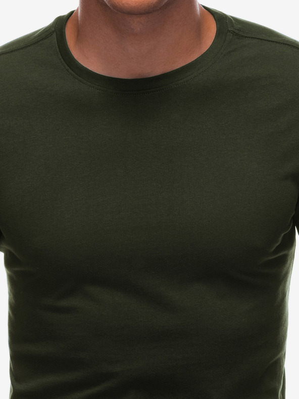 Edoti T-shirt basic uomo verde scuro Edoti