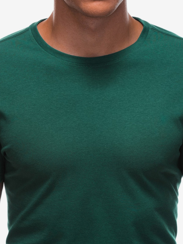 Edoti Maglietta basic da uomo verde Edoti