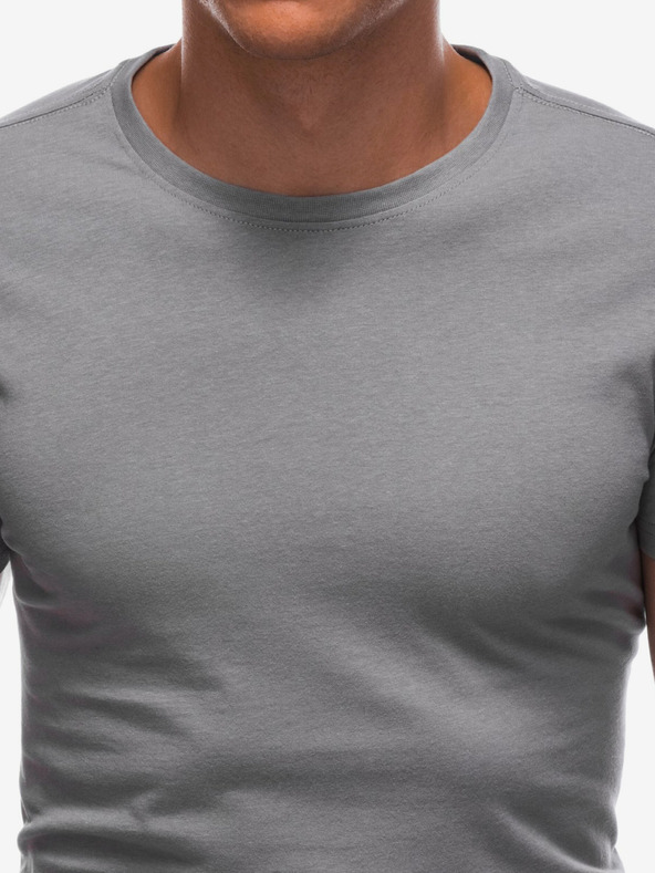 Edoti Maglietta basic da uomo grigia Edoti