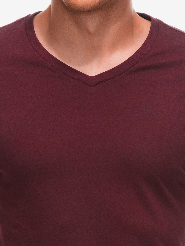 Edoti Camicia basic da uomo bordeaux Edoti