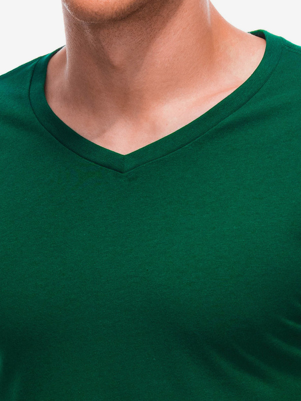 Edoti Maglietta basic da uomo verde Edoti