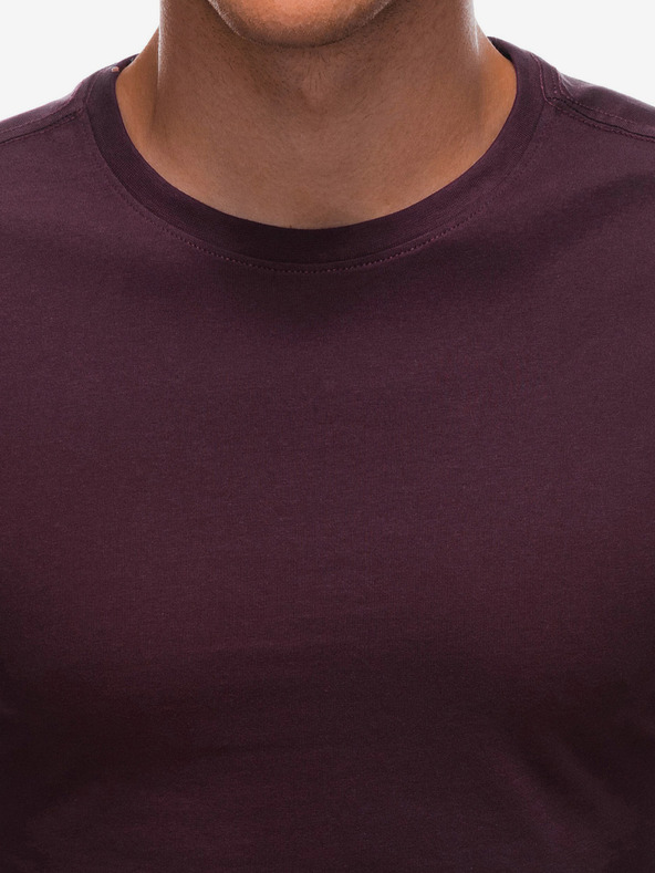 Edoti Camicia basic da uomo bordeaux Edoti