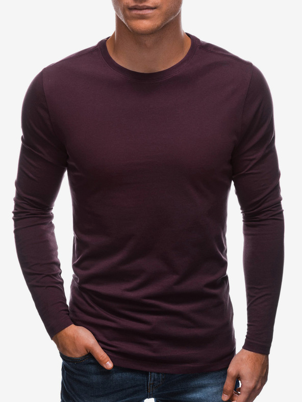 Edoti Camicia basic da uomo bordeaux Edoti