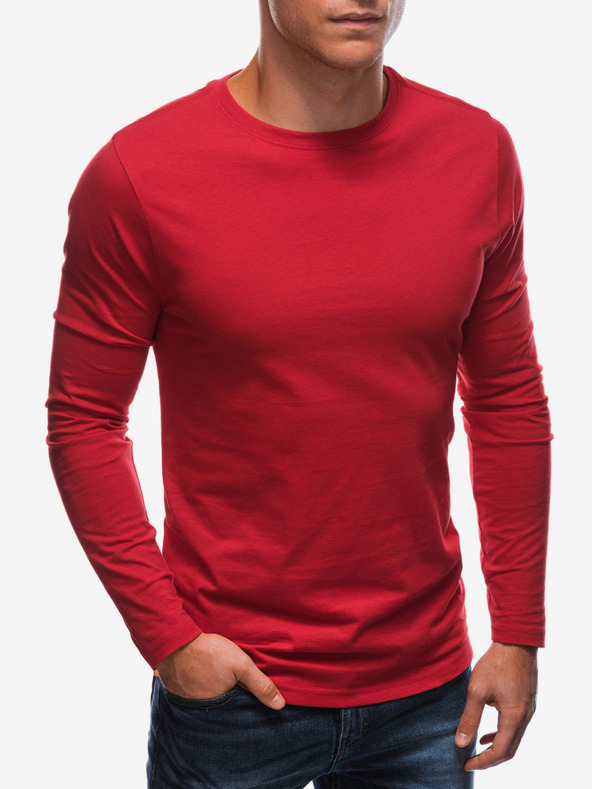 Edoti Maglietta basic da uomo rossa Edoti