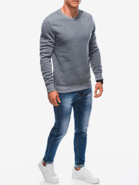 Edoti Felpa basic da uomo grigia Edoti