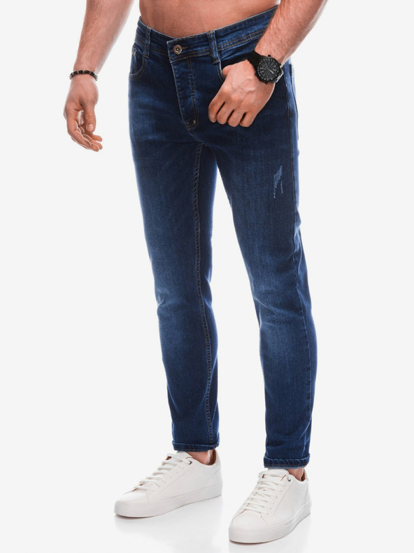 Edoti Jeans slim fit da uomo blu scuro Edoti