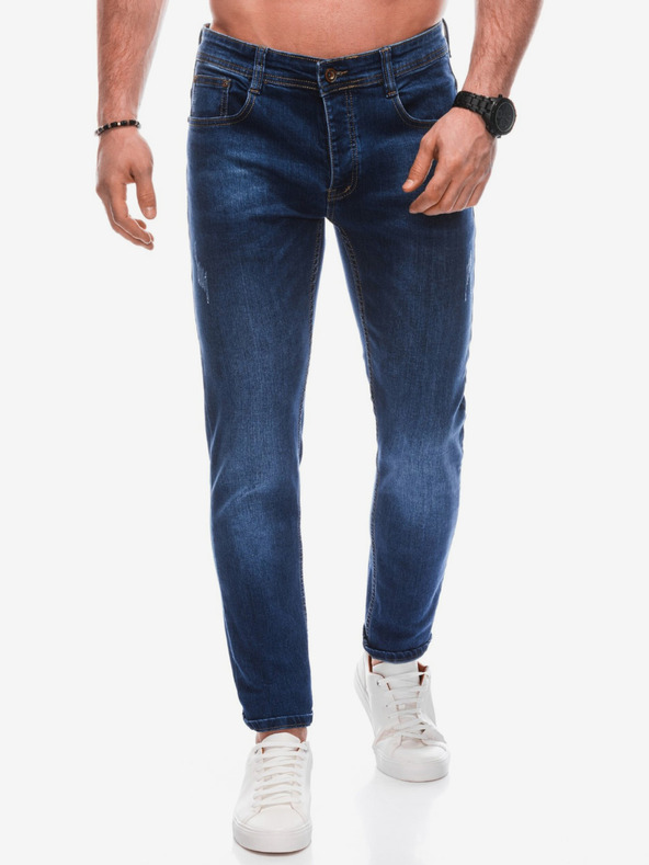 Edoti Jeans slim fit da uomo blu scuro Edoti