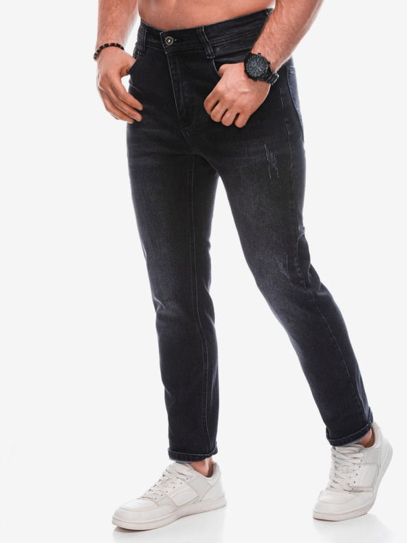 Edoti Jeans slim fit da uomo neri Edoti