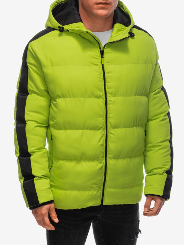 Edoti Giacca invernale trapuntata verde chiaro da uomo Edoti