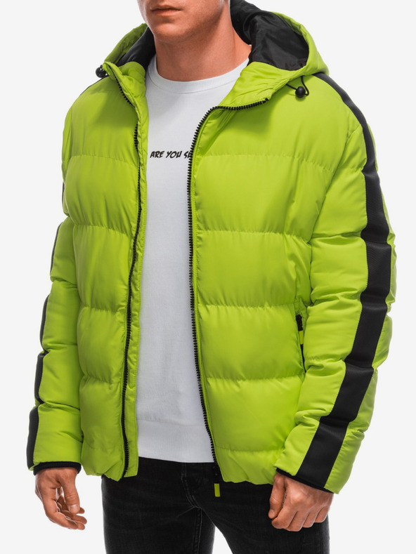 Edoti Giacca invernale trapuntata verde chiaro da uomo Edoti