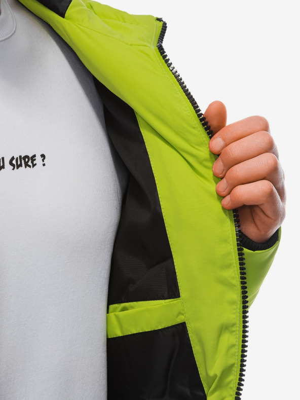 Edoti Giacca invernale trapuntata verde chiaro da uomo Edoti