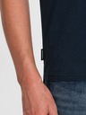 Ombre Clothing T-shirt basic da uomo blu scuro Ombre Clothing