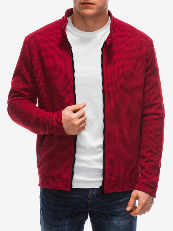 Edoti Giacca leggera rossa da uomo Edoti