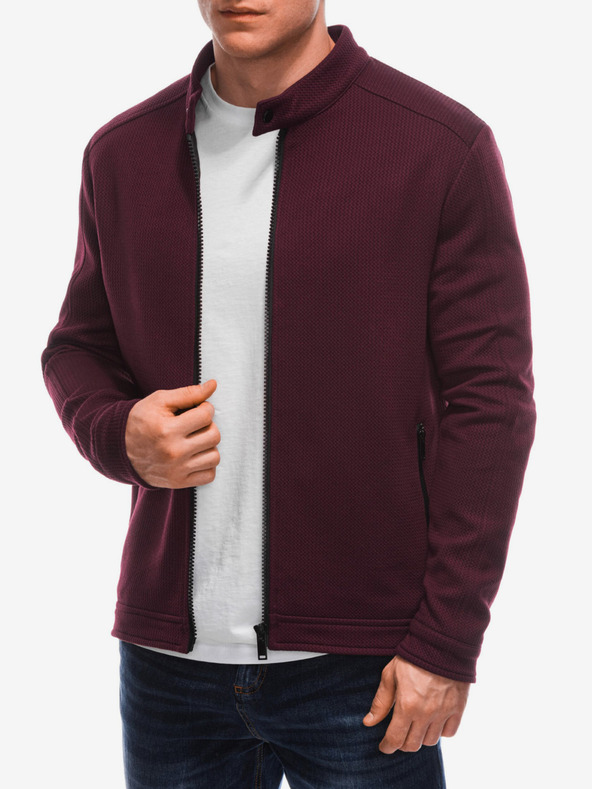 Edoti Giacca leggera bordeaux da uomo Edoti
