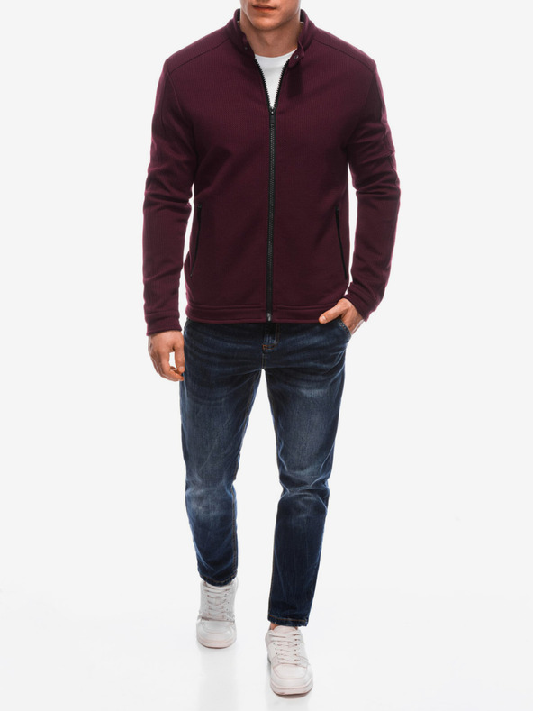 Edoti Giacca leggera bordeaux da uomo Edoti