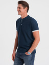 Ombre Clothing Polo da uomo blu scuro Ombre Clothing