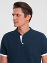 Ombre Clothing Polo da uomo blu scuro Ombre Clothing