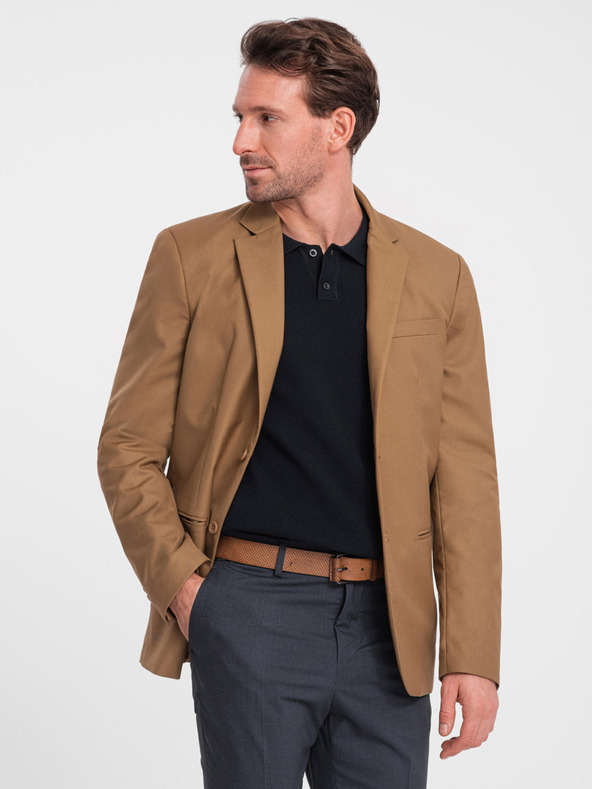 Ombre Clothing Giacca marrone chiaro da uomo Ombre Clothing